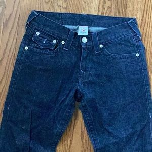 Navy blue True Religion denim, great condition!